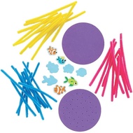Fun Express Under The SEA Coral CK-12 - Kit Kraf - Perlengkapan/Hiasan Sekolah Percutian VBS - 12 Ke