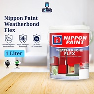 Nippon Paint Weatherbond Flex 1L Exterior Wall Paint Cat Luar Rumah (Part 2)