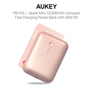 [UPGRADED PB-N83S] Aukey PB-Y55 Spark Mini 10000mAh Compact Fast Charging Power Bank with 20W PD
