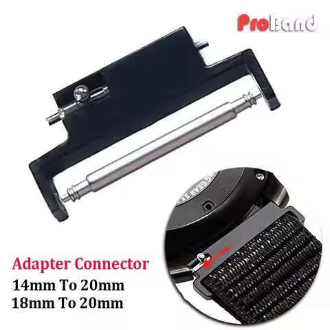 14mm To 20mm Plastic Connector 18mm To 20mm Watch Bracelet Strap Band Adapter Universal Black Watch 
