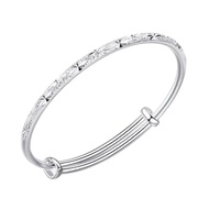 Gypsophila Silver Bracelet Women's 999 Sterling Silver Plated Light Luxury Niche Design High-End Gir