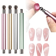 Double End Nail Magnetic Stick Cat Eyes Magnetic Stick with Ball UV Gel Magnet Tools Manicure Pink G