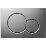 Geberit Sigma 01 dual flush actuator, Matt Chrome