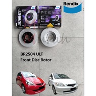 Bendix Ultimate BR2504 Front Disc Rotor [Racing] Honda Jazz 2003 SAA, City SEL depan