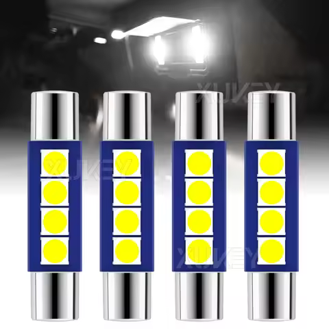 DE3175 LED Bulb 6000K White Bright LED Festoon 28mm 29mm 4-SMD 3030-Chips For Interior Lights Sun Vi