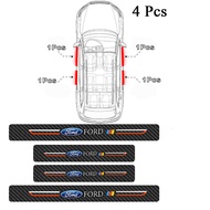 แถบแถบติดขอบประตูหนังคาร์บอนไฟเบอร์ใหม่ทนทานต่อการฉีกขาดและป้องกันรอยขีดข่วนแผ่นแสดงการต้อนรับแผ่นป้องกันท้ายสติ๊กเกอร์สำหรับ Ford วงการเจาะจง Everest Fortuneer