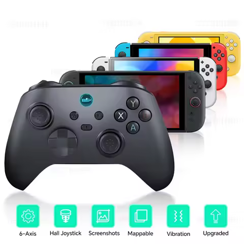 Wireless Bluetooth Controller For Nintendo Switch 2 Gamepad For PS3/PS4/Android/PC/IOS Hall Effect J