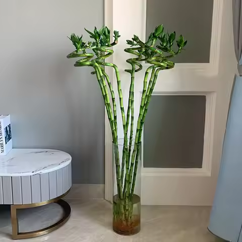 110cm 2PC Artificial Lucky Bamboo Fake Plant Flower Aquarium Fish Tank Decoration Garden Outdoor Liv
