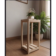 Wooden shlp 2 tier Multipurpose shelf 2 tier wooden shelf aesthetic wooden shelf