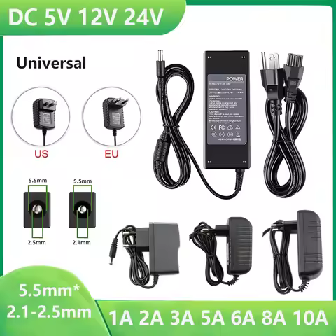 DC 220V Power Adapter 5V 12V 24V 1A 2A 3A 5A 6A 8A 10A Power Universal Adapter Plug For LED Light Ro