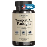 Tongkat Ali & Fadogia Agrestis - 1200mg, Enhanced with L-Citrulline and L-Arginine, Equivalent to 54