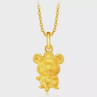 CHOW TAI FOOK Chow Tai Fook 999 Pure Gold Year of Rat Pendant - Auspicious Rat R23565