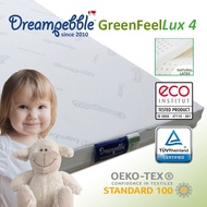 <Single size only> Dreampebble GreenFeel Lux 4" mattress/ Full natural latex core & removable bamboo