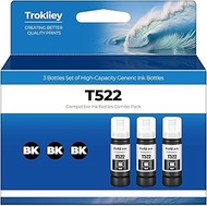 522 Black Ink Bottles ET-2800 ET-4800 ET-2400 ET-2803 522 Ink Refill Bottles Black Compatible for ET