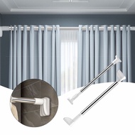 Extendable Shower Curtain Rod Non-drilling Stretchable Curtain Support Pole For Closet