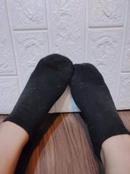 素面黑色學生襪短襪船型襪隱形襪 二手出清 舊襪子