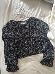 Pumpkin Port 日本品牌 碎花上衣 Floral Blouse