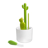 (JERZ) Cactus Bottle Brush Straw Brush Multifunctional Cleaning Brush Set Full-Angle Cleaning Easy t
