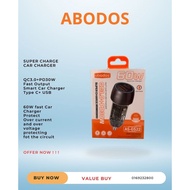 CAR CHARGER 60W Fast Charge PD + Usb