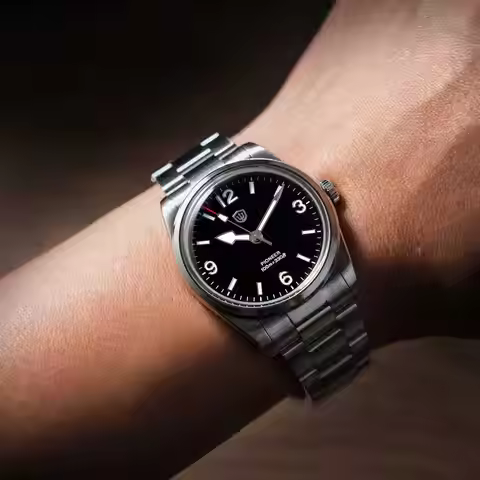 Watchdives Wd1960S V2 36Mm Vintage Cream Man Watches VH31 Sweep Seconds Quartz Watch Bubble K1 Sapph