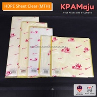 HDPE Plastic Sheet Clear (MTH) - Plastic Sheet Clear, Plastic HDPE (4"x6", 5"x8", 5.5"x9", 6"x9", 7"x9", 8"x10")