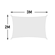 420D sun shade sail waterproof 95% UV protection All sizes triangles and squares and rectangle Color