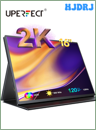 HJDRJ UPERFECT 2.5K จอภาพแบบพกพา16นิ้ว2560X1600 100% GB IPS HDR USB-C HDMI คอมพิวเตอร์แล็ปท็อปที่สอง