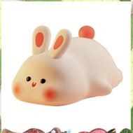 Night Light,Cute Silicone Lamp, Dimmable Light Up Bunny, Night Lamp,Rechargeable Bunny Nightlight, B