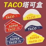 Packaging Box Taco Taco Box Packaging Box Mexican Chicken Roll Snacks Crispy Tacos Takeaway Packagin