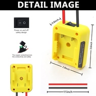 Universal Power Wheels Adapter for 14.4V 18V  DCB206 with Switch Efficient Electric Car Replacement 