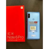 *二手商品* 小米 紅米 Note 6 Pro 4+64GB 藍色 note6pro