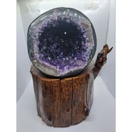 Amethyst Cave with wood base