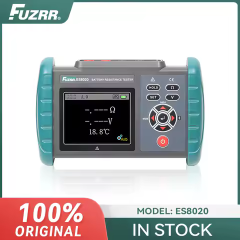 FUZRR ES8020 Battery Tester Internal Resistance 0.000mΩ-3.100Ω Voltage ±71.00V 1kHz AC 4-Terminal Bl