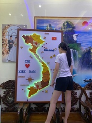 BẢN ĐỒ GỖ 34 TỈNH THÀNH MỚI NHẤT