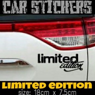 [24 HOURS SHIP] STIKER KERETA LIMITED EDITION DESIGN 7 / CAR STICKER LIMITED EDITION DESIGN 7