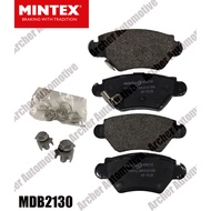Rear brake pad (brake pad) CHEVROLET Zafira 1.8i 2.2i 16v Year 1999-2005 (With Clip Set + Scooter)
