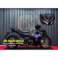 HRC Red Black Blue sticker ex155 car sticker black 3-layer removable sticker