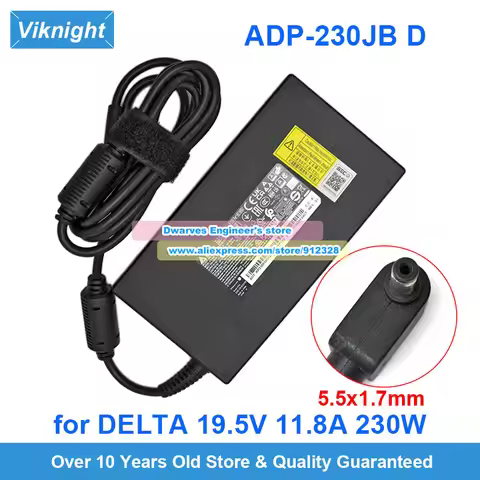 Genuine Delta ADP-230JB D AC Adapter 19.5V 11.8A 230W for ACER Predator Helios Neo 16 Predator Trito
