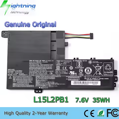 New Original L15L2PB1 7.6V 35Wh 4610mAh Laptop Battery for Lenovo Yoga 510-14IKB 510-15ISK L15M2PB1 