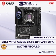 MSI MPG X870E CARBON WIFI ATX AM5 MOTHERBOARD (3 YEARS WARRANTY)