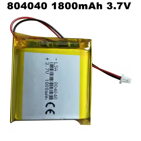 1-10PCS 3.7V 1800mAh With JST 1.0mm 2P Plug Rechargeable Battery 804040 For Mp3 GPS PSP DVD Mobile P