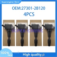 4 Pcs Ignition Coil 27301-2B120 for Hyundai Avante Elantra Sonata Tucson Veloster Kia FORTE  Soul 1.