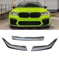 Real Carbon Fiber Front Bumper Chin Lip Spoiler For BMW M5 F90 LCI 2020UP Auto Tuning
