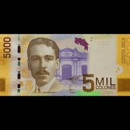Uang Asinf Costa Rica 5000 First Year Lebih Langka
