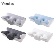 [Vsenkes] Piercing Pillow Ergonomic Soft Cervical Pillow for Couch Traveling Apartment