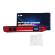 NewBaxs SK-328V 10-8 Outlet Rack เครื่องกรองกระแสไฟฟ้าและลดทอนสัญญาณรบกวน Mount Power Sequencer Cont