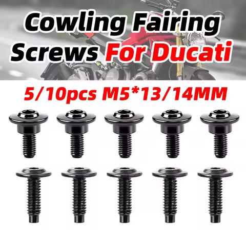 M5*13/14mm For Ducati Monster 696 796 800 821 1200 S2R DesertX Multistrada 950 1100 1200 1260 V2 V4 