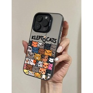 Realme case with cute kitten group motif for Realme 5 6 7 8 9 11 5G 12 5G i PLUS PRO MAX realme C2/a