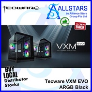 (ALLSTARS) TECWARE VXM EVO ARGB (Black) MATX Chassis (with 3xARGB Fans) (Warranty 1year on Fan/Switch only)