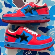 Bapesta SK8 Dunk Spider-Man Marvel Low-Top Shoes - Genuine Leather, Wear Resistant